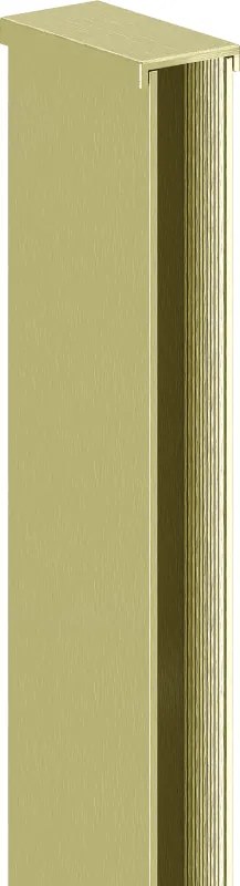 Mexen wandlijst voor douchewand 8 mm, geborsteld goud - 800-00-55