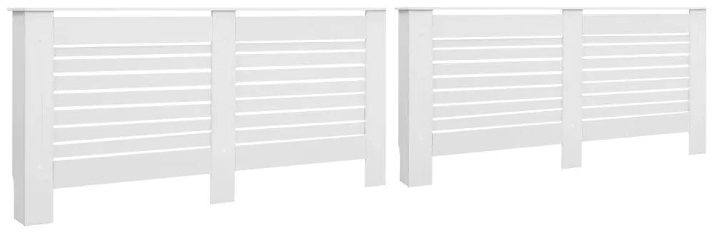 vidaXL Radiatorombouwen 2 st 172x19x81,5 cm MDF wit