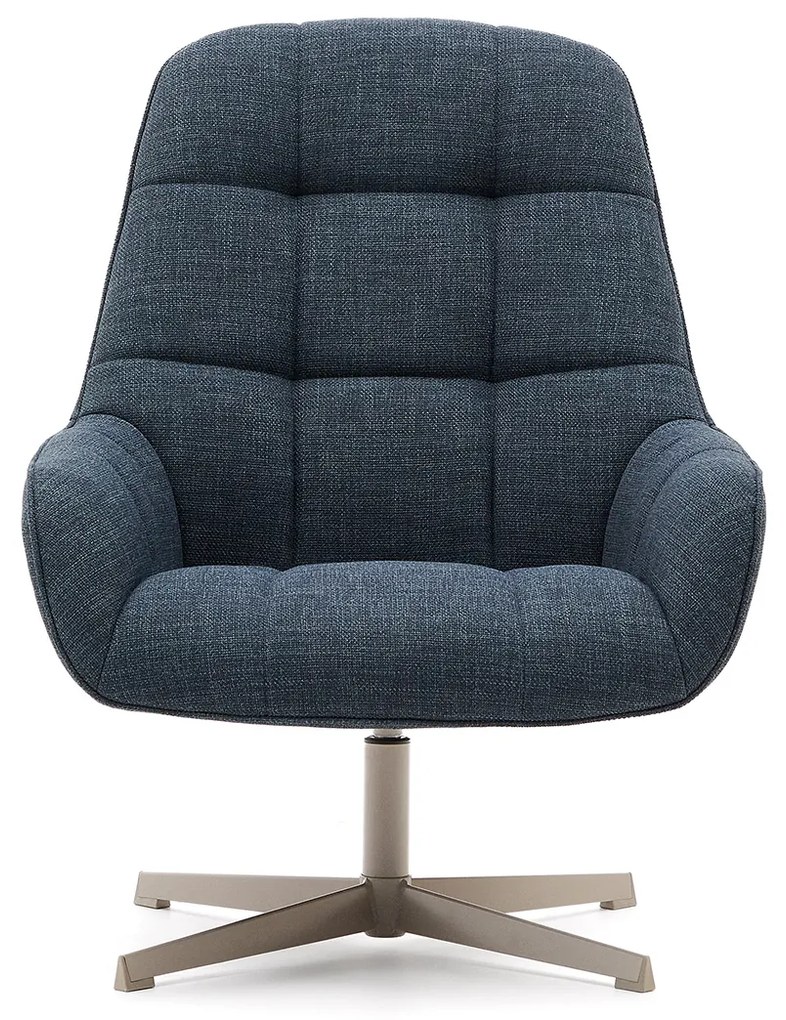 Kave Home Jaspe Moderne Draaifauteuil Blauw