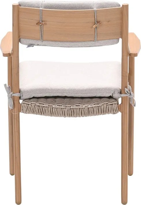 Garden Impressions Lily tuinset 7-delig light teak look - Kasper tuintafel 220x93 cm