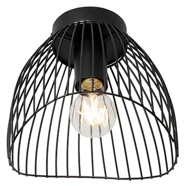 Design plafondlamp zwart draad 20cm - Pua