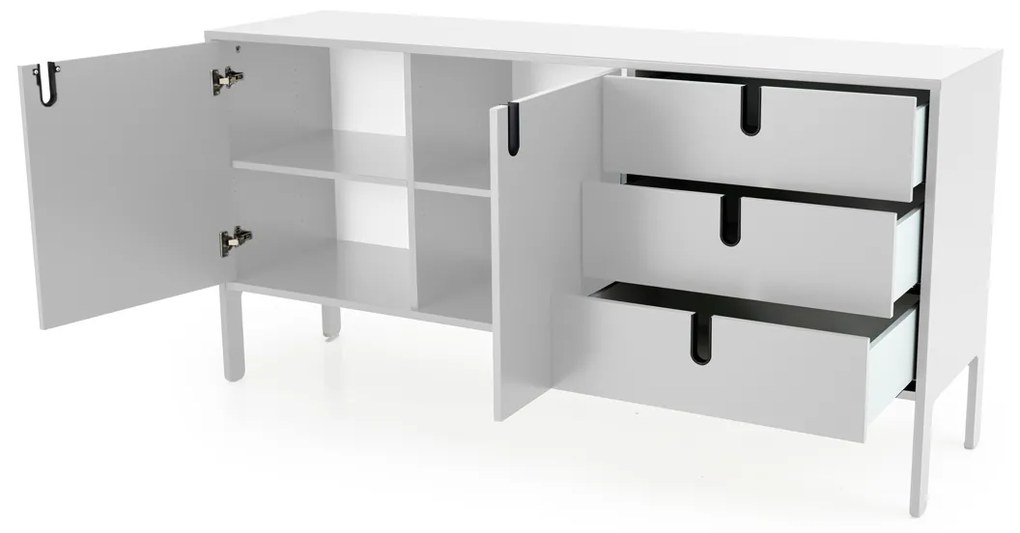 Tenzo Uno Wit Dressoir Met Lades - 171x46x86cm.