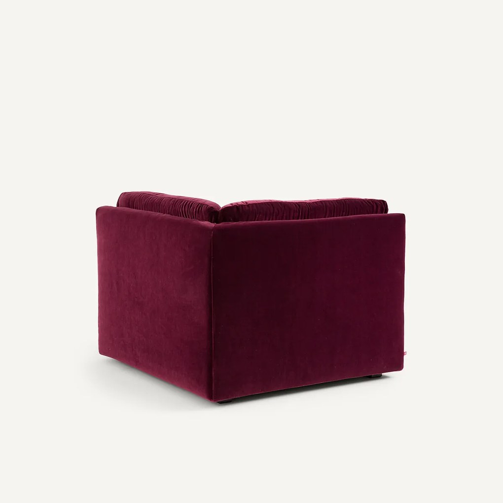Modulaire 90° hoek in fluweel, GIULIANO