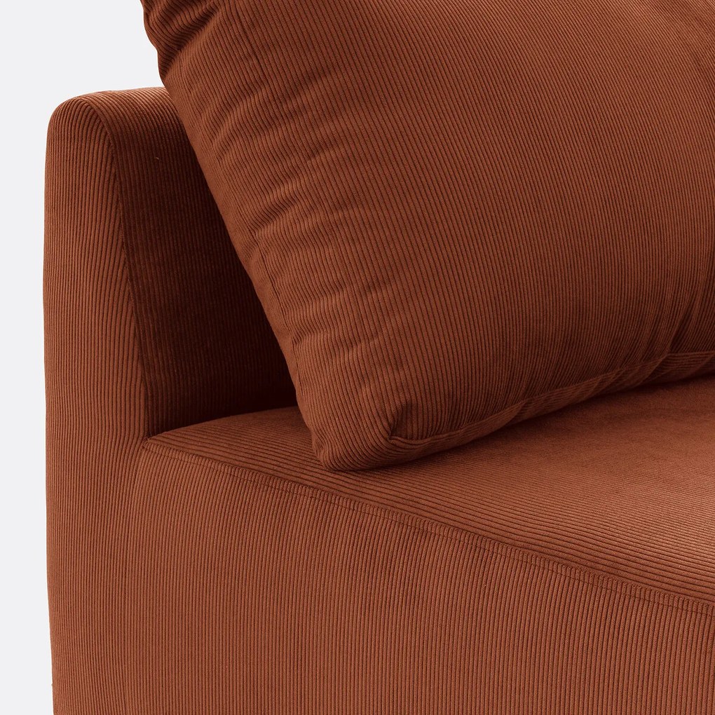 Modulaire bank geribd fluweel, Monica