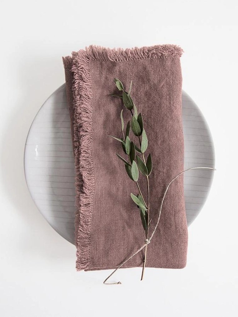 Linnen servetten Ashes of Roses, 2-delig