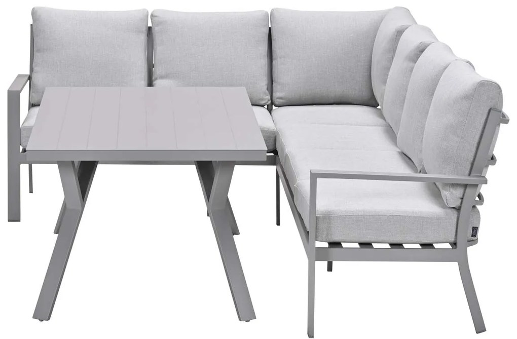 Garden Impressions Senja lounge dining set 3-delig links - valley sand