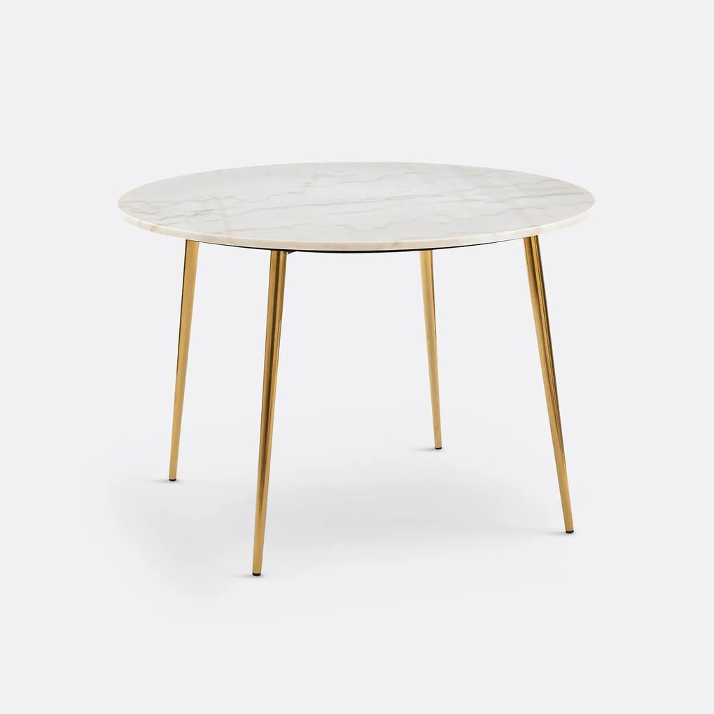 Ronde, marmeren tafel 4 personen, Luxore