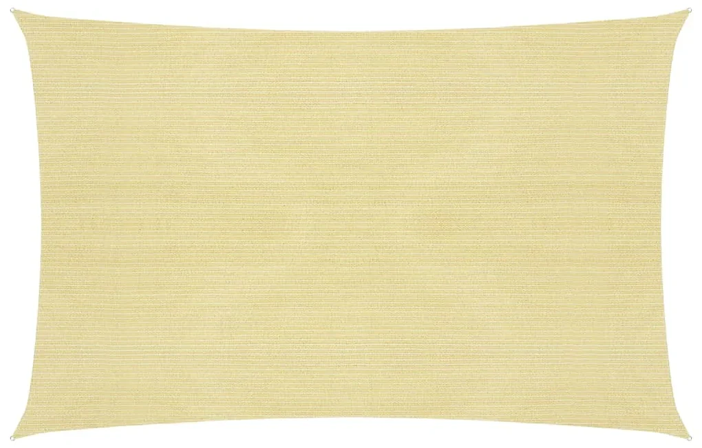 vidaXL Zonnezeil 160 g/m² 3,5x5 m HDPE beige
