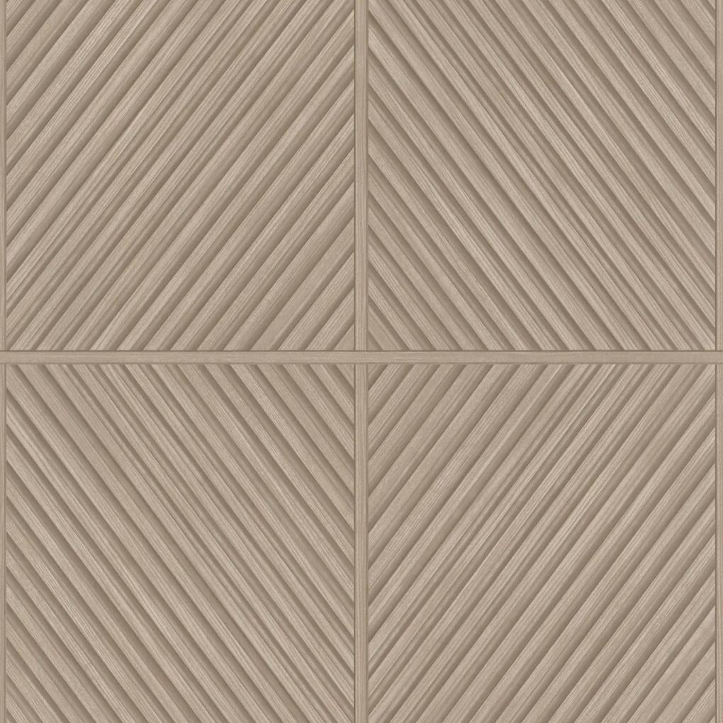 Rivièra Maison - RM Wallpaper Dharmawangsa brown - Kleur: bruin