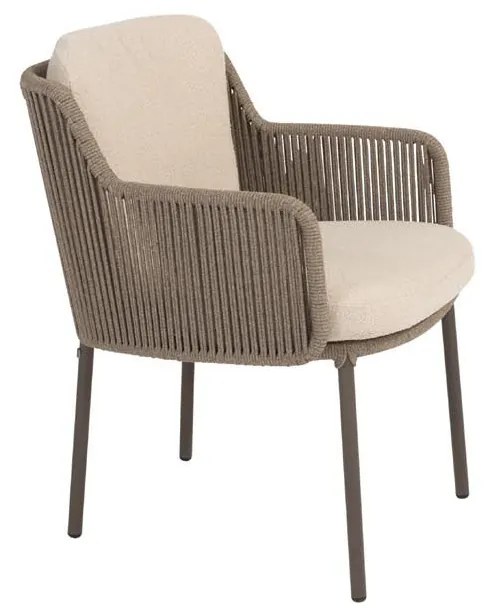 4 Seasons Outdoor Bernini tuinstoel terre SALE Tuinstoel bruin weerbestendig