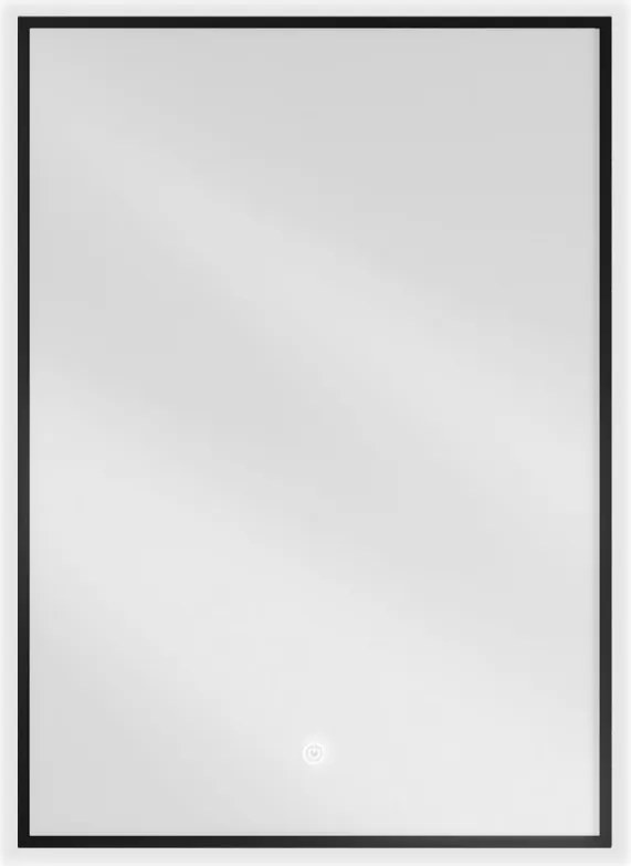 Mexen Erma verlicht badkamer spiegel 50 x 70 cm, LED 6000K, anti-condens, zwarte lijst - 9814-050-070-611-70