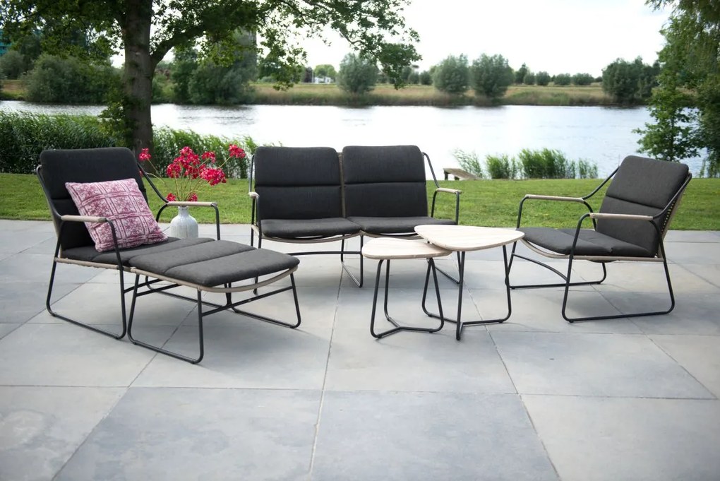 4 Seasons Outdoor | Scandic loungeset  Loungeset    antraciet weerbestendig