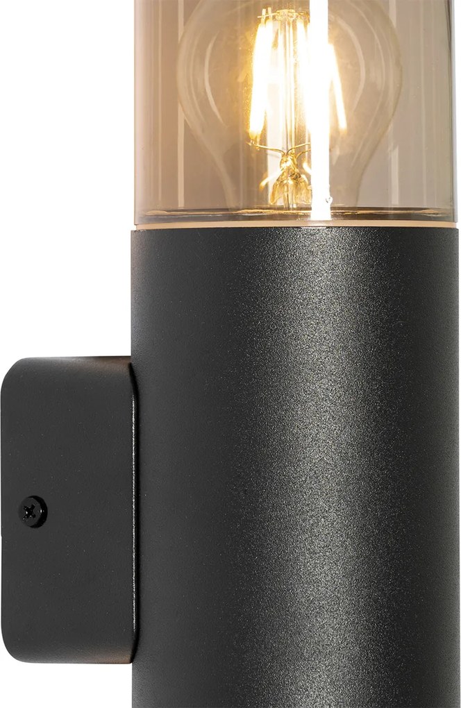 Moderne buiten wandlamp zwart 2-lichts IP44 - Odense