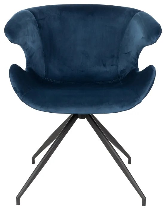 Zuiver Mia Eetkamerstoel Blauw Velvet