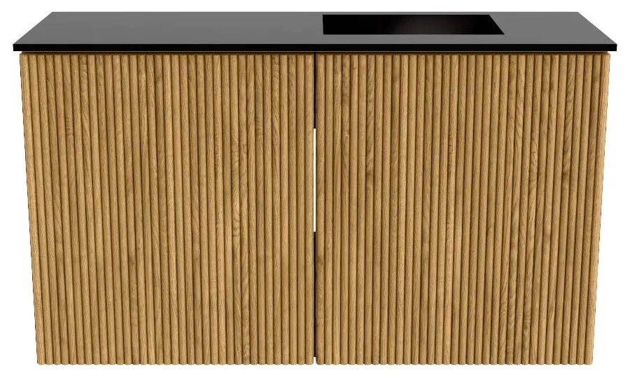 Mondiaz Joya 70cm toiletmeubel oak met wastafel faye rechts 1 kraangat urban