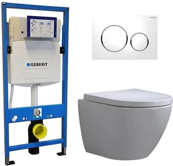Geberit UP 320 Toiletset - Inbouw WC Hangtoilet Wandcloset - Shorty Sigma-20 Wit