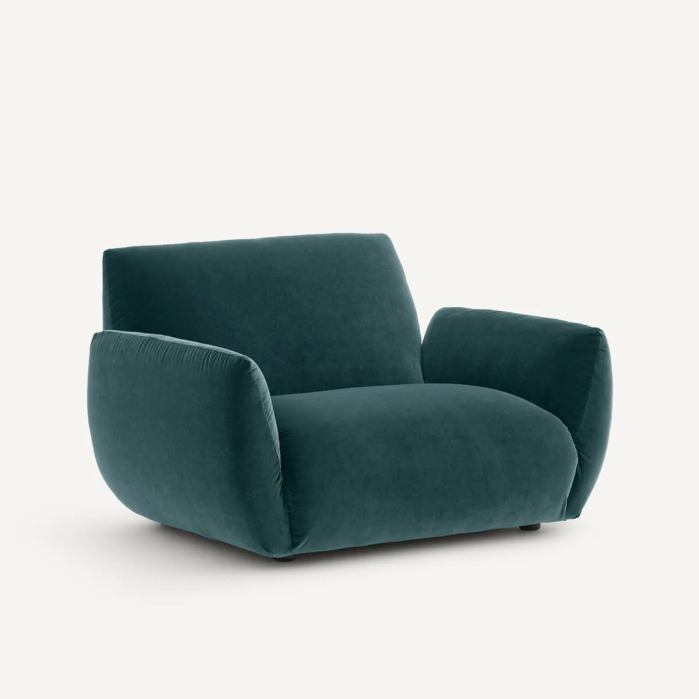 Fauteuil in fluweel, Spogano