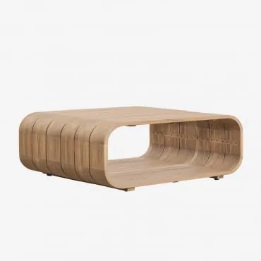 Rectangulaire 140x75 Cm Acaciahouten Tuintafel Brivori Lichte Acaciekleur - Sklum