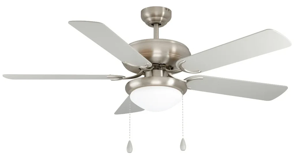 EGLO Ballina 35078 | Plafondventilator 132CM Nikkel/Zilver | Inclusief Lamp