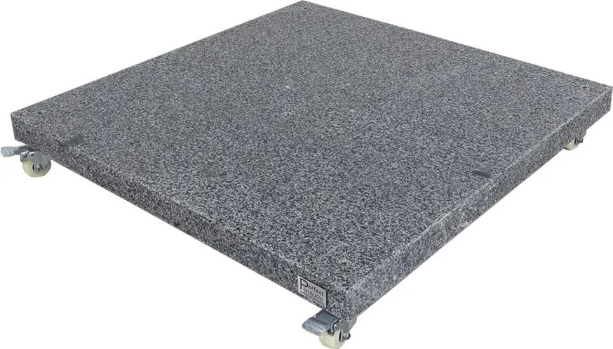 4-Seasons zweefparasol Siesta Premium 300 x 300 - Latte met voet en hoes