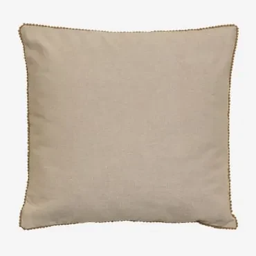 Vierkant Katoenen Kussen (45x45 Cm) Marmai Beige – Crème - Sklum