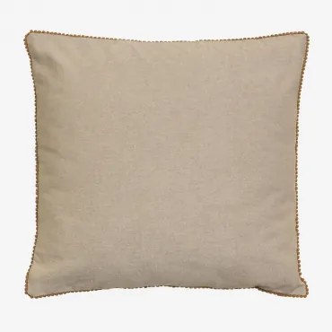 Vierkant Kussen 45x45 Cm Van Marmai-katoen Beige – Crème - Sklum