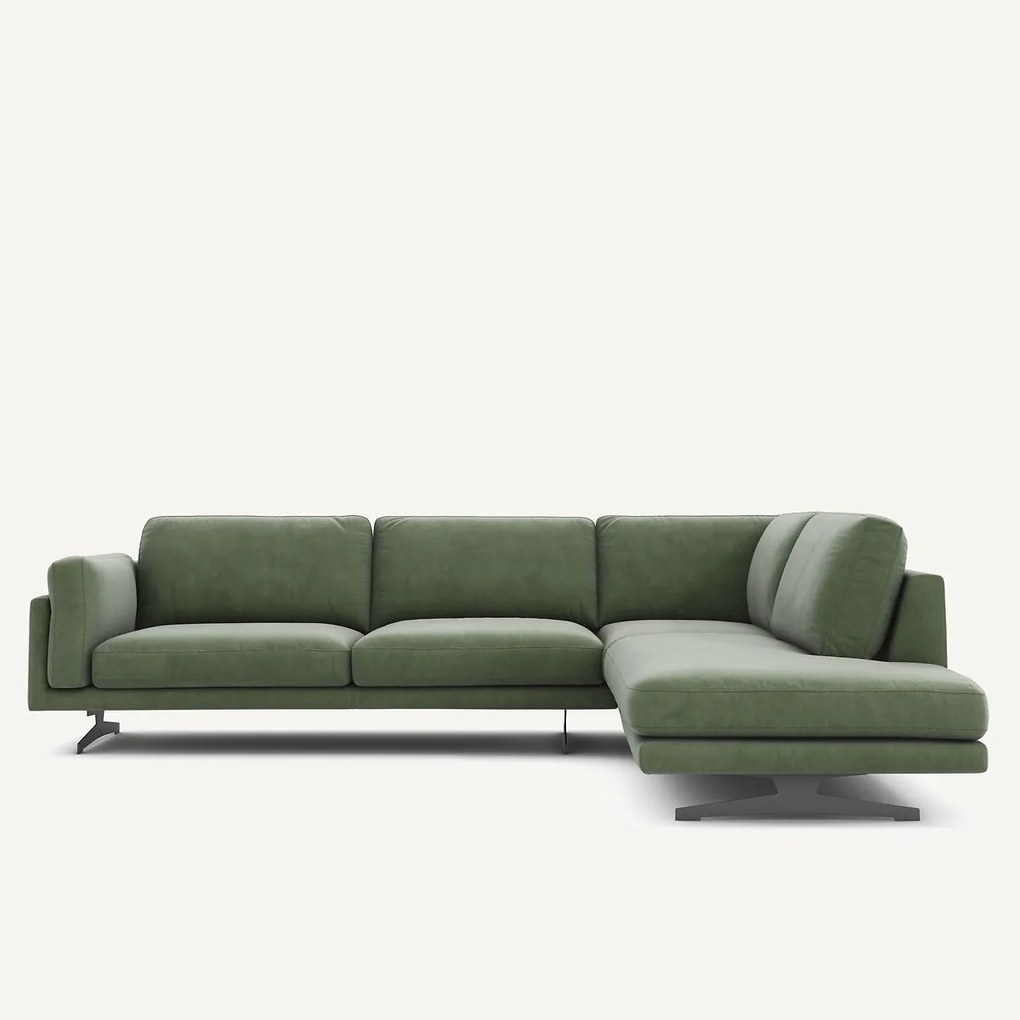 Hoekbank fluweel, César