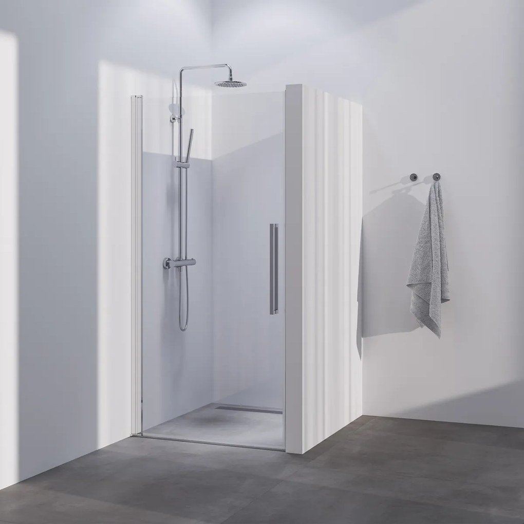 Brauer Season nisdeur met draaideur 90cm chroom