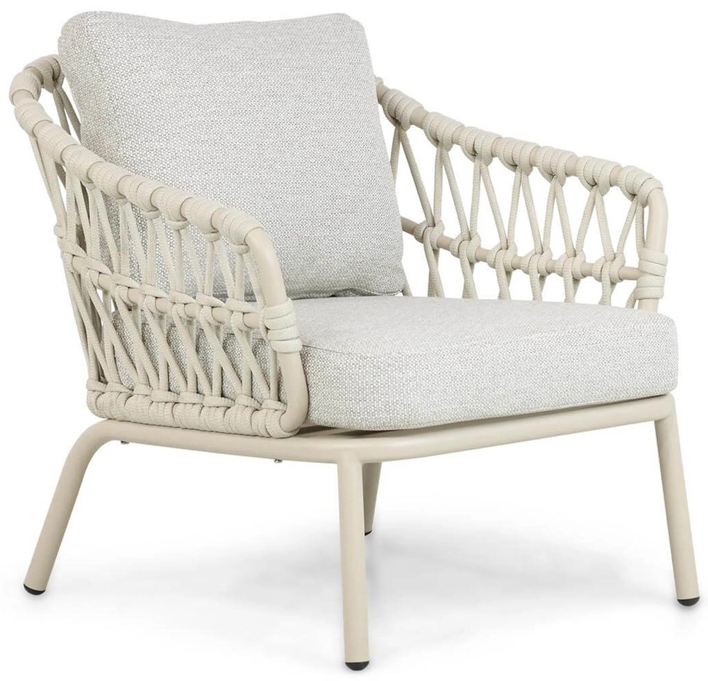 Stoel en Bank Loungeset 5 personen Rope Taupe Coco Barcelona