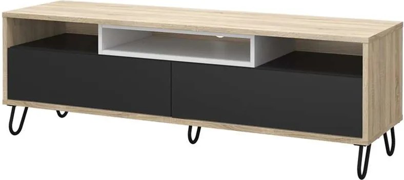 TV-meubel Uldum - eikenkleur - 139x40x46 cm - Leen Bakker