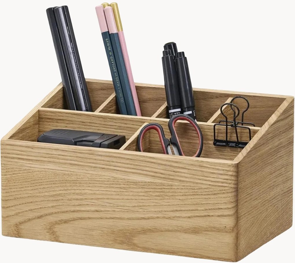 Bureau organizer Oakywood van eikenhout met vakken