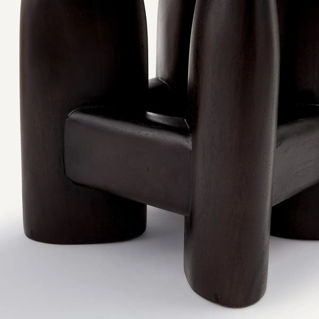 Massief teakhouten bijzettafel, Bisco