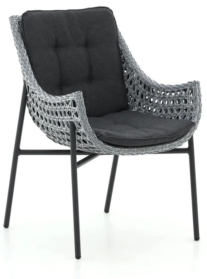 + 15% kassakorting | Dining tuinstoel | Manifesto  Novara | Wicker (vlechtwerk) | Grijs | Kees Smit Tuinmeubelen