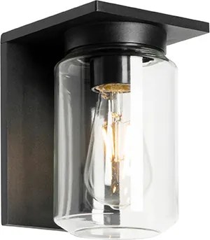 Moderne wandlamp zwart IP54 - Marshall