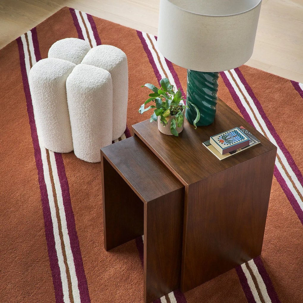 Vintage polyester poef, Mariane