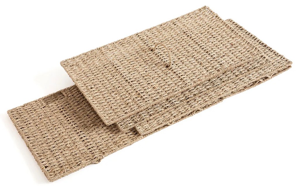 Plooibare hutkoffer in zeegras L75 cm, Kino