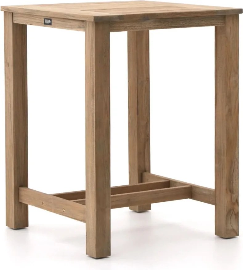 Bartafel ROUGH | Vierkant  | Tuintafel Teakhout | 80x80cm | 2 personen | Kees Smit Tuinmeubelen