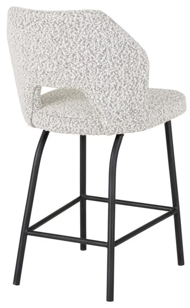 Must Living Bloom Moderne Barkruk Boucle Grijs