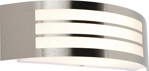 Moderne wandlamp staal RVS IP44 - Sapphire Deluxe