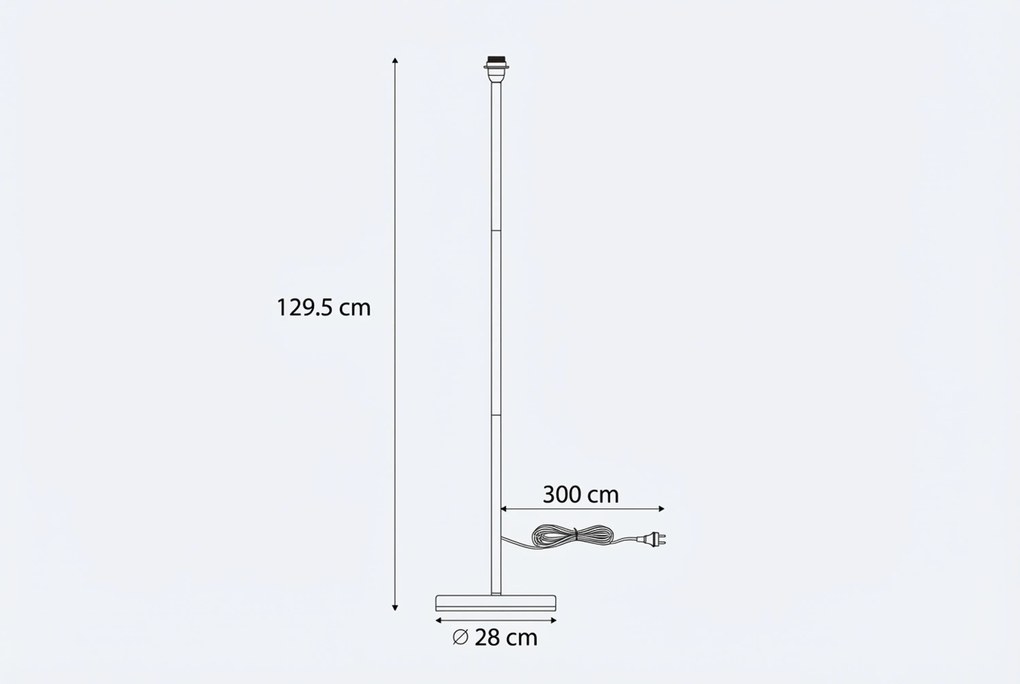 Buiten Vloerlamp Wit - Virginia Foot Kunststof /Staal Wit