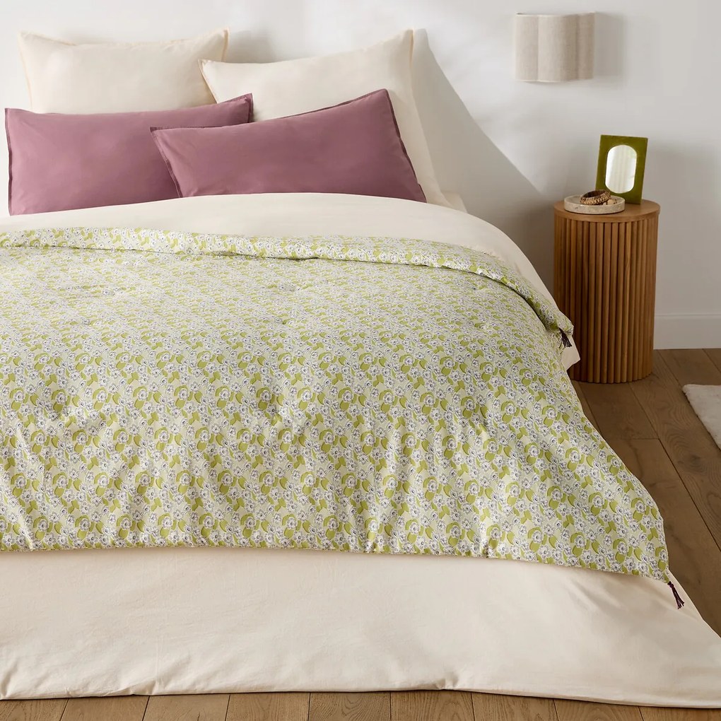 Quilt met bloemenprint, katoen voile, MALKO