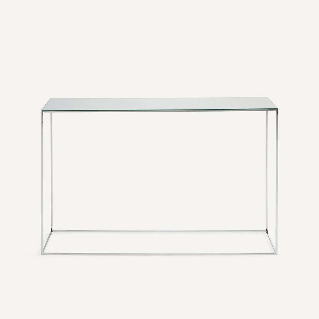 Verchroomde metalen spiegelconsole, MAHAUT