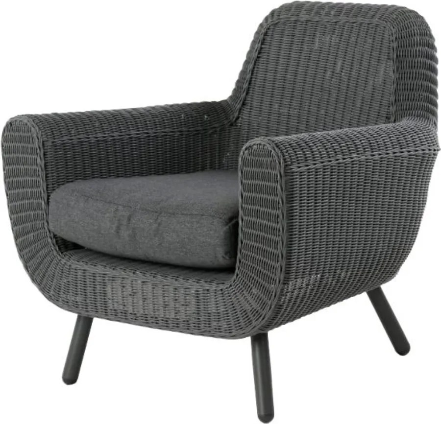 The Outsider Stoel-bank Loungeset - Jonah - 5 zits - Wicker - Antraciet - The Outsider