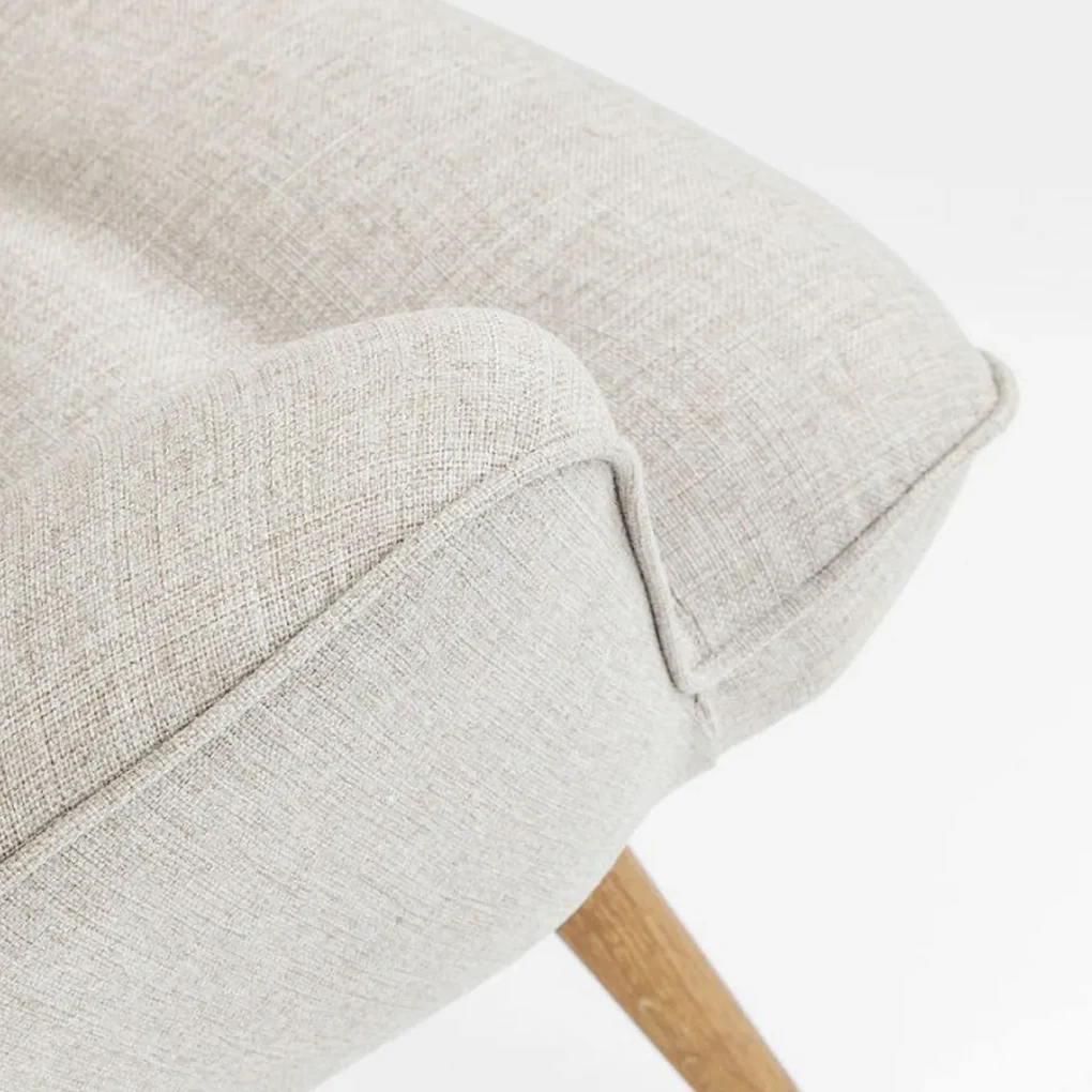 Kare Design Vicky Oorfauteuil Retro Design Naturel