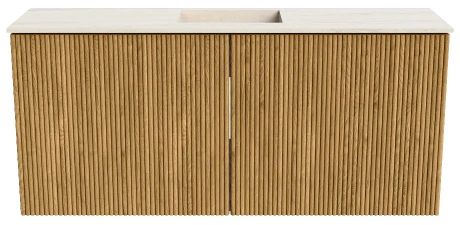 Mondiaz Joya DLux 90cm toiletmeubel oak met wastafel faye midden zonder kraangat meli
