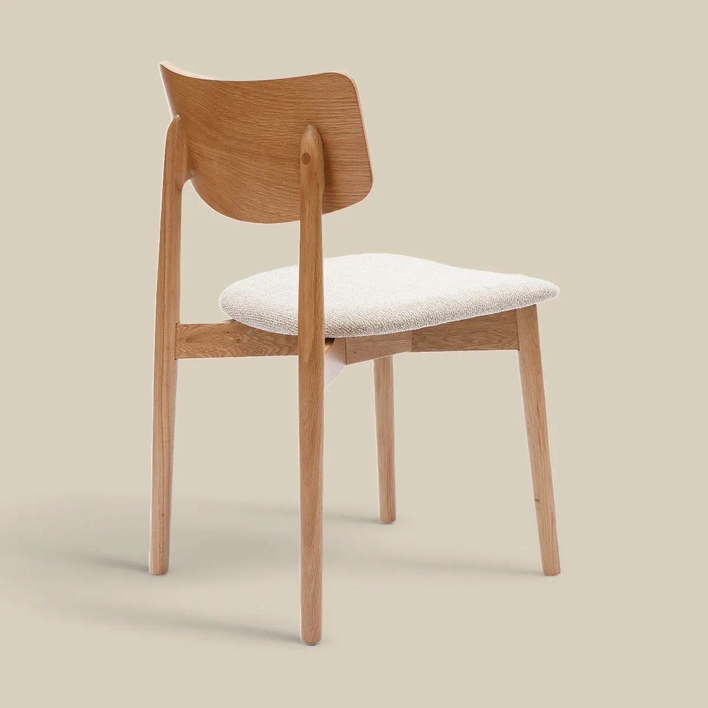 Scandinavische Stoel Eikenhout