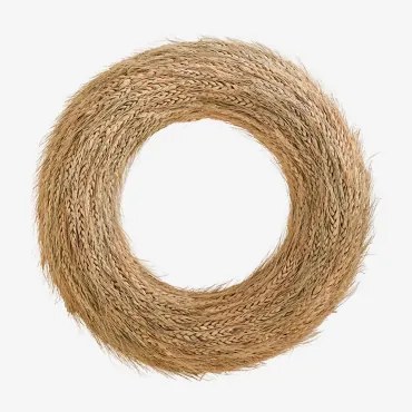 Kerstdecoratieve Krans Ø42cm Van Tarwe Lidran Natuurlijk - Sklum