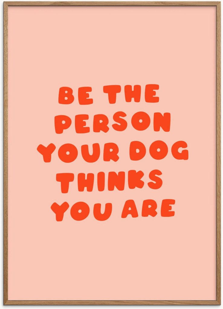 Ingelijste digitale print Typography for Dog Lovers