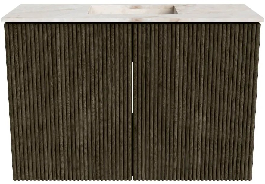 Mondiaz Joya DLux 60cm toiletmeubel shadow met wastafel faye midden 1 kraangat frappe