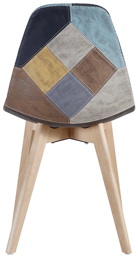Kelen Patchwork Leatherette Stoel